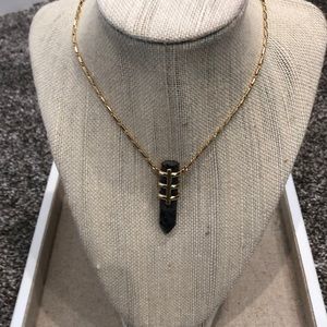 Stella & Dot black and gold necklace